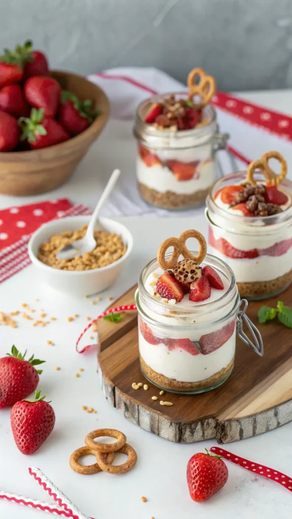 No-Bake Strawberry Cheesecake