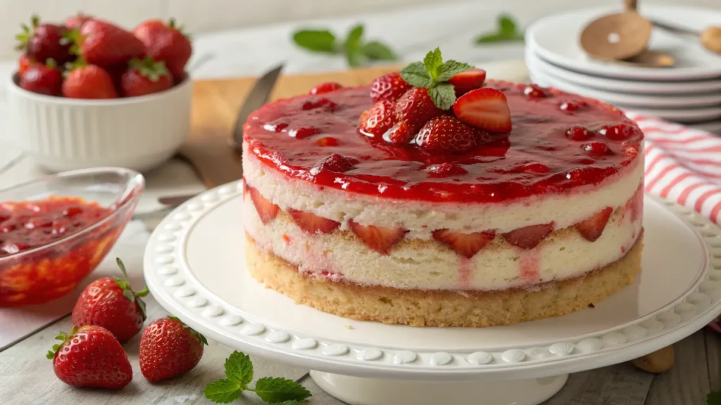 strawberry jelly cake recipe