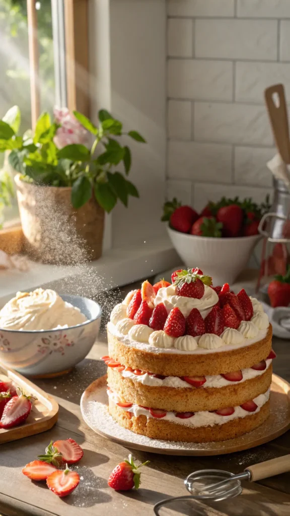 strawberry jelly cake recipe