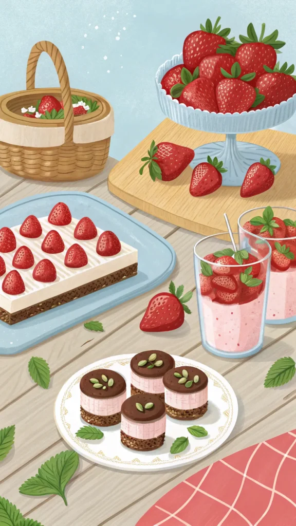 No-Bake Strawberry Cheesecake