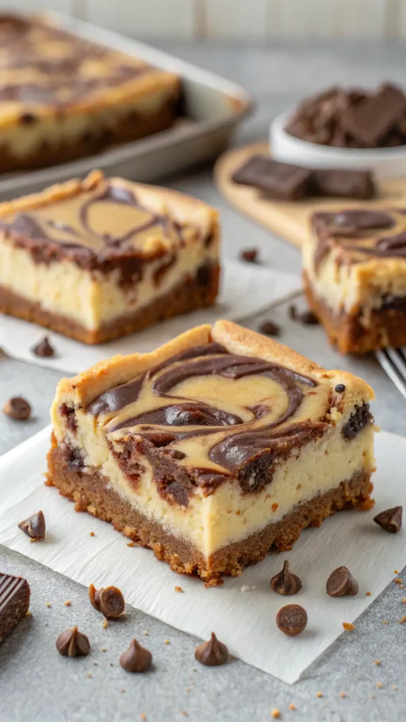 Chocolate Chip Cheesecake Bars