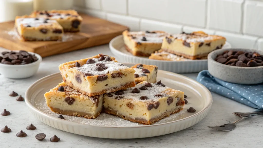 OMG, You NEED These Chocolate Chip Cheesecake Bars in Your Life!