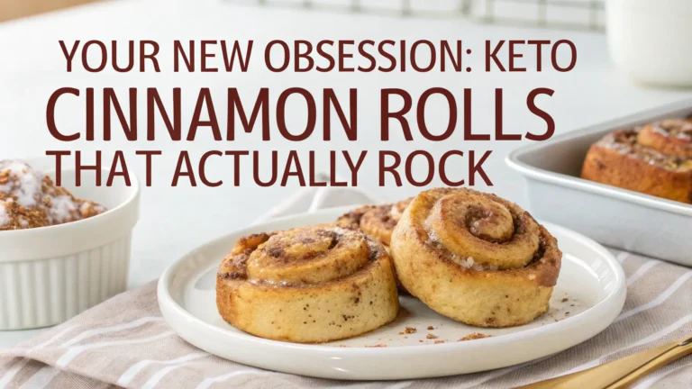 Your New Obsession: Keto Cinnamon Rolls That Actually Rock