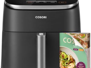 Cosori 9-in-1 TurboBlaze Air Fryer 6 Qt, Premium Ceramic Coating, 90°–450°F, Precise Heating for Even Results, Air Fry, Roast, Bake, Broil, Dry, Frozen, Proof, Reheat, Keep...