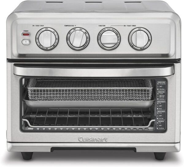 Cuisinart Air Fryer Toaster Oven with Grill, 1800W 8-1 Air Fryer Oven with Bake, Convection Bake, Grill, Broil and Warm Options, Large Capacity, 60-Minute Timer, TOA-70NAS,...