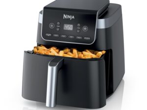 Ninja | Air Fryer | 6.5 QT Pro XL Capacity fits 9lbs of Wings | 6-in-1 Max Crisp, Air Fry, Roast, Bake, Reheat & Dehydrate | Nonstick Basket, Crisper Plate & Recipe Guide | Grey...