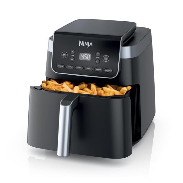 Ninja | Air Fryer | 6.5 QT Pro XL Capacity fits 9lbs of Wings | 6-in-1 Max Crisp, Air Fry, Roast, Bake, Reheat & Dehydrate | Nonstick Basket, Crisper Plate & Recipe Guide | Grey...