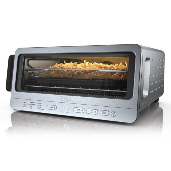 Ninja Flip Toaster Oven&Air Fryer, 8-in-1 Functionality, Flip Up&Away Capability for Storage Space, LargeCapacity, Air Fry Basket, SheetPan, Wire Rack&Removable Crumb Tray,...